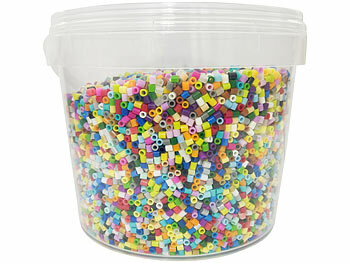 Playtastic 30.000 bunte Bügelperlen im Eimer, in 22 Farben