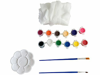 Playtastic DIY-Katzenlampen-Malset mit 12 Farben, batteriebetrieben