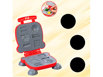 Playtastic 51-teiliges Knete-Set, Eis-, Nudel- & Burgermaschine
