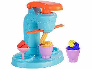 Playtastic 51-teiliges Knete-Set, Eis-, Nudel- & Burgermaschine