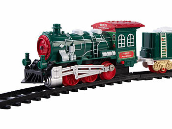 Playtastic Batteriebetriebener Zug für Weihnachtsbaum, mit Sound & Licht-Effekten