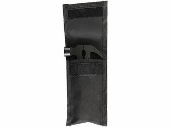 Semptec 12in1 Multitool-Mini-Hammer, Camping-Zubehör, inkl. Nylonhülle