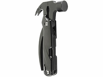 Semptec 12in1 Multitool-Mini-Hammer, Camping-Zubehör, inkl. Nylonhülle