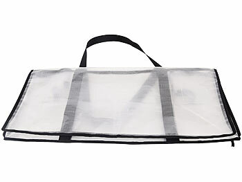 Faltbare transparente Aufbewahrungstasche mit Reißverschluss für die Unterbett-Aufbewahrung