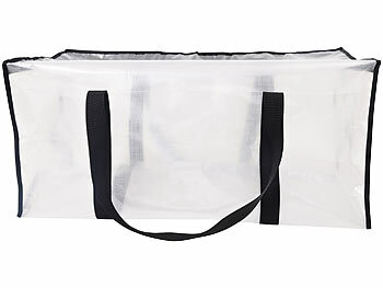 infactory 8er-Set Aufbewahrungstaschen, Schultergurt, Reißverschluss, 90 Liter