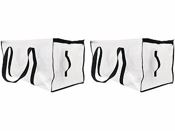 infactory 8er-Set Aufbewahrungstaschen, Schultergurt, Reißverschluss, 90 Liter