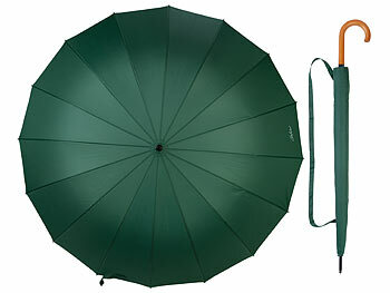 Schirm: Carlo Milano XXL-Regenschirm für 2 Personen, sturmfest und windsicher, 16 Rippen 