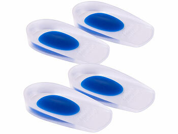 Gelschuheinlagen: newgen medicals 2 Paar Fersensporn-Gel-Einlagen mit Fersenkissen, Größe 35 - 39 