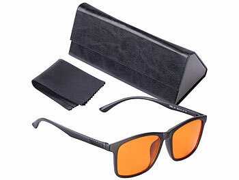 Computer-Brille: PEARL Augenschonende Bildschirm-Brille mit Blaulicht-Filter, gegen Ermüdung 