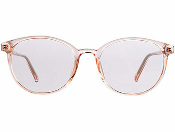 PEARL Augenschonende Brille mit Blaulicht-Filter, ohne Sehstärke, Soft Case