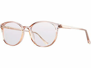 PEARL Augenschonende Brille mit Blaulicht-Filter, ohne Sehstärke, Soft Case
