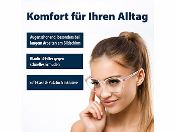Brille die blaues Licht filtert