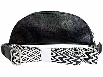 Xcase Bauchtasche aus Kunstleder, mit breitem Gurt, 30 x 16 x 10 cm 