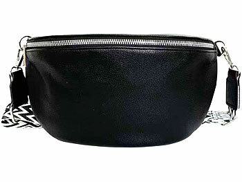 Xcase Bauchtasche aus Kunstleder, mit breitem Gurt, 30 x 16 x 10 cm 