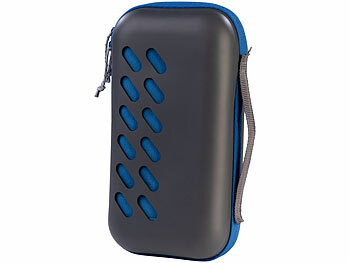 PEARL 2er-Set Mikrofaser-Handtücher, schnell trocknend, anthrazitund blau 