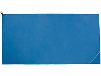 PEARL 2er-Set Mikrofaser-Handtücher, schnell trocknend, anthrazitund blau 