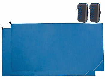 Pearl Sports Asciugamano Yoga 2-in-1 In Microfibra – Con Grip Antiscivolo In Silicone, Blu, 183x63 Cm, Inclusa Borsa