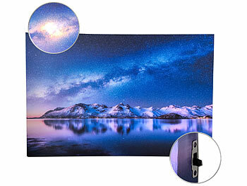 Bild: infactory Animiertes LED-Wandbild "Sternschnuppe", 38 x 58 cm