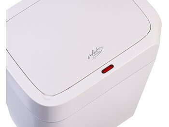 infactory 2er-Set Sensor-Mülleimer aus Kunstoff, 12 und 16 Liter