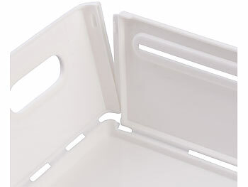 Rosenstein & Söhne 12er-Set Küchenschrank-Organizer, faltbar, weiß 