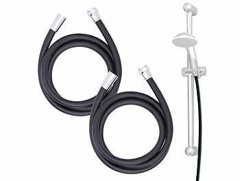 Handbrauseschläuche: BadeStern 2er-Set flexible Silikon-Duschschläuche mit Verdrehschutz,1,5Meter, sc 
