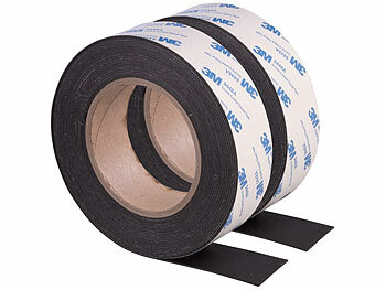 Magnettafel-Bänder: AGT 2er-Set selbstklebende Metallbänder für Magnethaftung,6m x 35mm, zusch