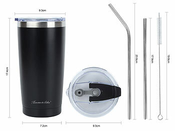 Doppelwandiger Travel Edelstahl Tee Kaffee Trinkbecher