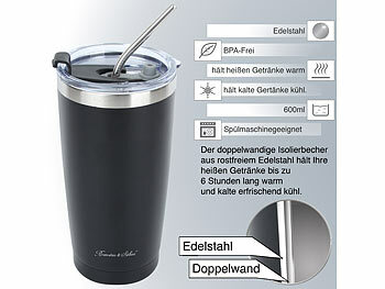 Camping Becher Edelstahl