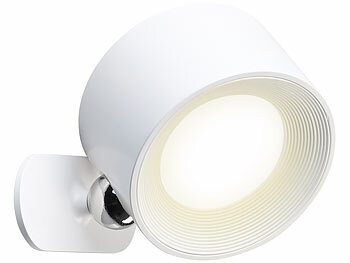 Lunartec 2er-Set 3in1-Akku-Magnet-Leuchten mit Tisch-, Wand- und Klemmhalterung