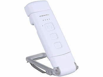 PEARL 2er-Set klappbare Akku-LED-Leselampen mit Clip, 200 mAh, dimmbar