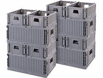 Cesto Pieghevole Salvazpazio 21 L In Polipropilene Grigio E Bianco - Foto 10