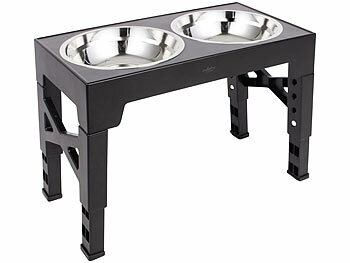 Höhenverstellbarer erhöhter Futter Edelstahl Hund Katze