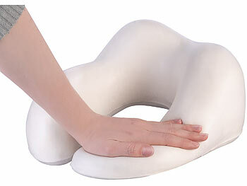 newgen medicals Ergonomisches Nackenkissen aus Memory-Schaum im 3-teiligen Reise-Set