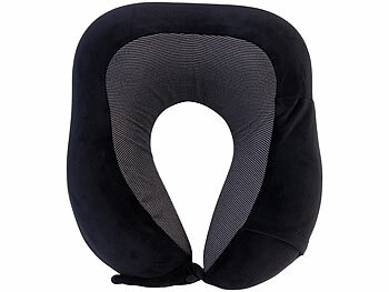 newgen medicals Ergonomisches Nackenkissen aus Memory-Schaum im 3-teiligen Reise-Set