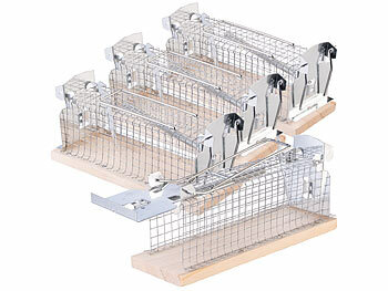Exbuster 8er-Set Tierfreundliche Lebendfalle für Mäuse, für Innen und Außen