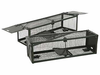 Rattenfalle: Exbuster 2er-Set XXL-Lebendfallen für Mäuse und Ratten, 39 x 12,5 x 10,7 cm