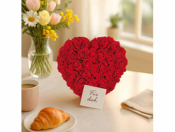 Rosenherz-Dekoration für Hochzeit