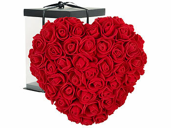 Blumenbox: infactory Rosenherz inklusive Geschenkbox, 20 cm
