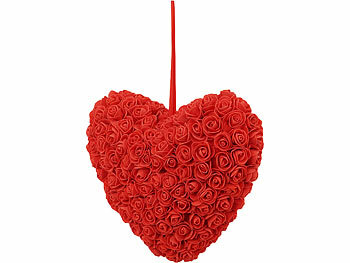 infactory Rosenherz inklusive Geschenkbox, 32 cm