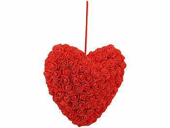 infactory Rosenherz inklusive Geschenkbox, 32 cm