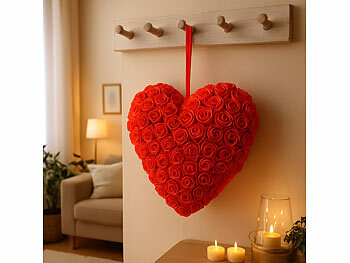 Rosenherz-Dekoration für Hochzeit