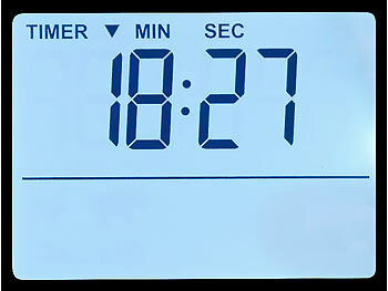 Rosenstein & Söhne 2er-Set Braten- & Ofenthermometer, digital, Timer, Messbereich 0-300°C