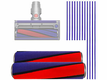 Bürstenwalzen für Dyson: Sichler 2er-Set Ersatz-Softwalzen für Dyson V6, V7, V8, V10, V11, mit 6