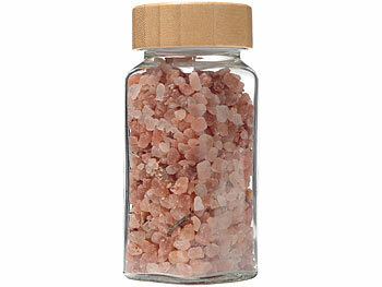 Rosenstein & Söhne 48er-Set Gewürzgläser mit Bambusdeckel, je 120 ml, 480 Etiketten 