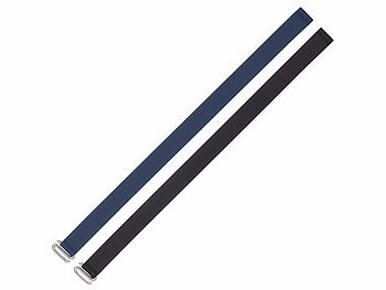PEARL 2er-Set Universal-Finger-Handyhalterung, Silikon, blau+schwarz, 210 mm