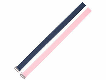PEARL 2er-Set Universal-Finger-Handyhalterung aus Silikon, blau+pink, 210 mm