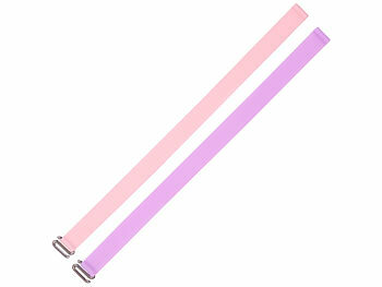 PEARL 2er-Set Universal-Finger-Handyhalterung, Silikon, pink + lila, 200 mm