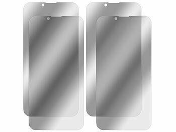 Somikon 4r-Set Schutzfolien aus gehärtetem Glas, iPhone 14