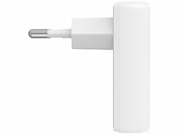 revolt 2er-Set flache USB-Netzteile mit USB-C PD 20W, USB-A Quick Charge 18W 