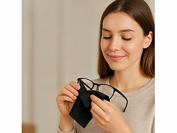 AtomiClean 16er-Set Mikrofaser-Brillenputztücher in Optikerqualität, 20 x 20 cm 